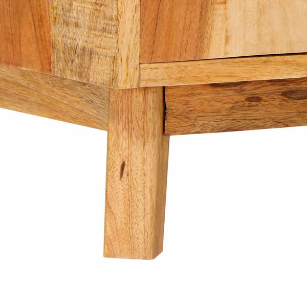 Brauner Stauraumschrank Mango Massivholz