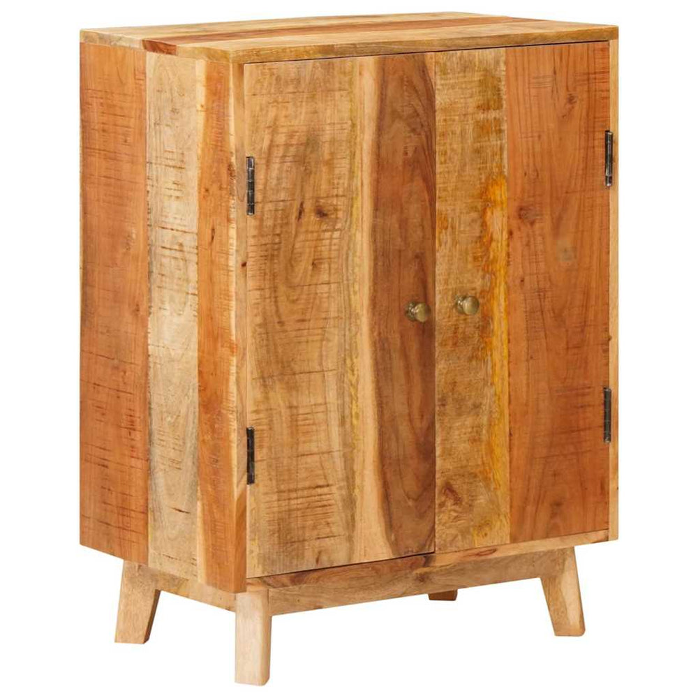 Brauner Stauraumschrank Mango Massivholz