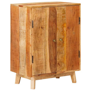 Brauner Stauraumschrank Mango Massivholz