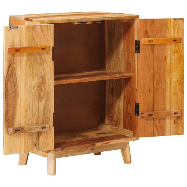 Brauner Stauraumschrank Mango Massivholz