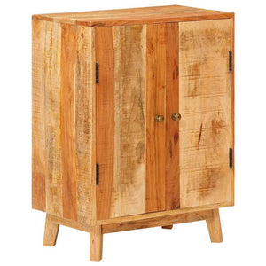 Brauner Stauraumschrank Mango Massivholz