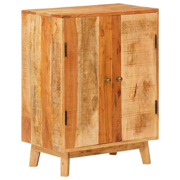 Brauner Stauraumschrank Mango Massivholz