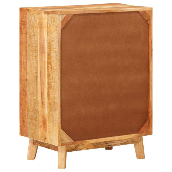 Brauner Stauraumschrank Mango Massivholz
