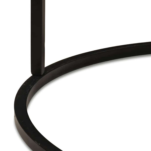 Nesting Couchtische 3er Set Mango Massivholz Schwarz