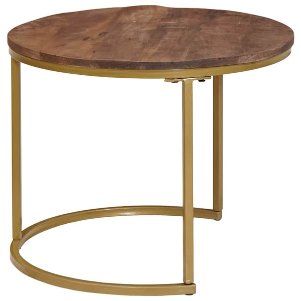 Nesting Couchtische 3er Set Mango Massivholz