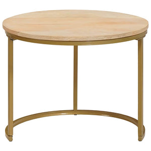 Nesting Couchtische 2er-Set Mango Massivholz