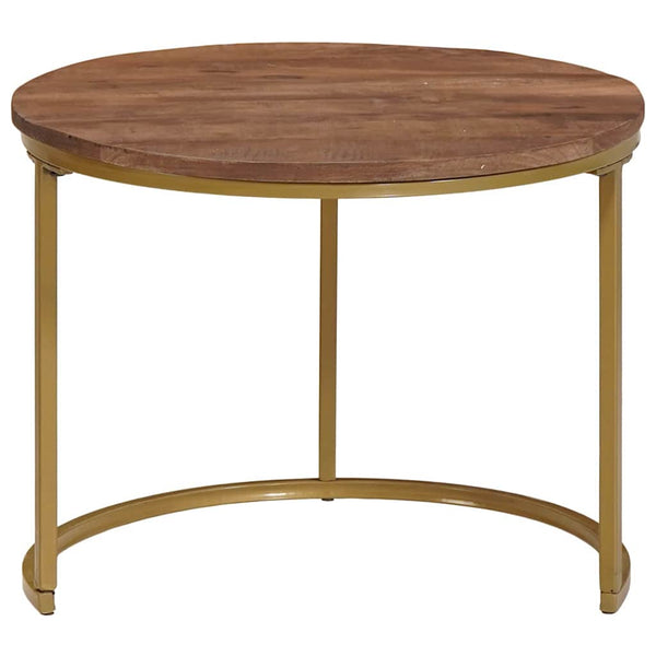 Nesting Couchtische 2er Set Mango Massivholz