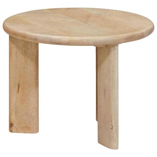 vidaXL Nesting Coffee Tables 2 pcs Black Solid Mango Wood