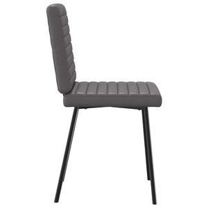 vidaXL Dining Chairs 2 pcs Grey Artificial Leather