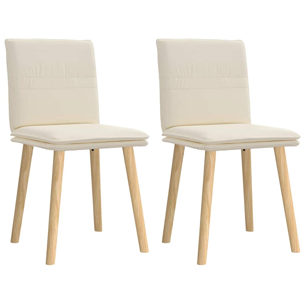 vidaXL Chaises de salle à manger 2 pcs Tissu