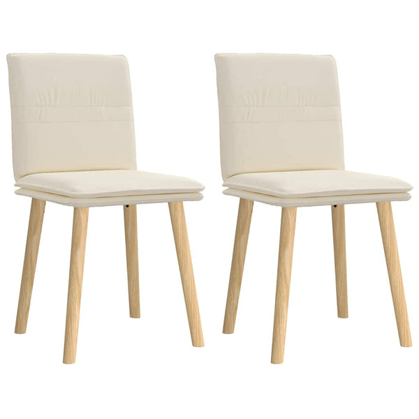 vidaXL Chaises de salle à manger 2 pcs Tissu
