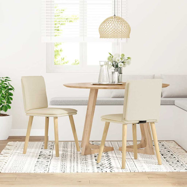 vidaXL Chaises de salle à manger 2 pcs Tissu