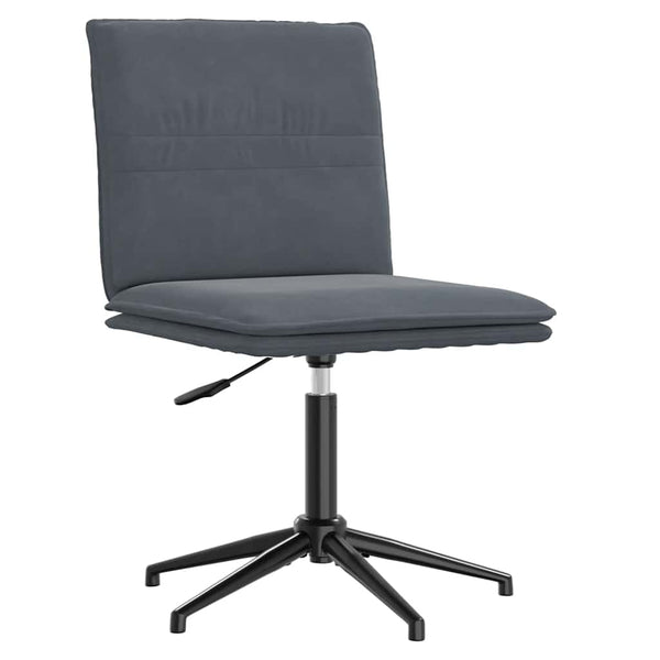 vidaXL Chaise de salle à manger gris foncé velours