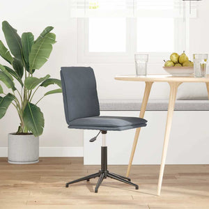 vidaXL Chaise de salle à manger gris foncé velours