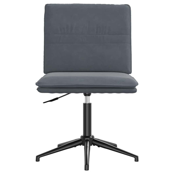 vidaXL Chaise de salle à manger gris foncé velours