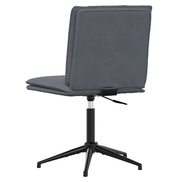 vidaXL Chaise de salle à manger gris foncé velours
