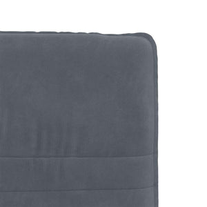 vidaXL Chaise de salle à manger gris foncé velours