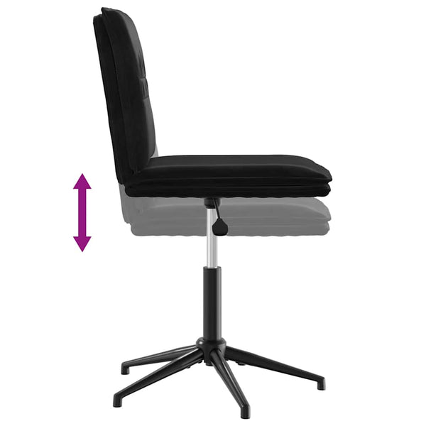 Esszimmerstuhl Schwarz Samt