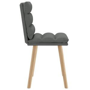 vidaXL Dining Chairs 2 pcs Dark Grey Fabric
