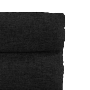 vidaXL Dining Chairs 2 pcs Black Fabric