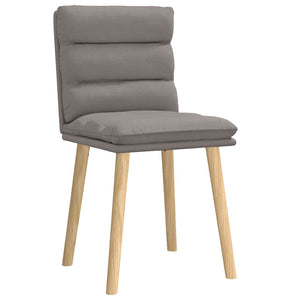 Esszimmerstühle 2 Stk. Taupe Stoff