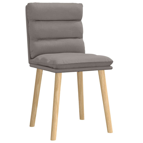 Esszimmerstühle 2 Stk. Taupe Stoff