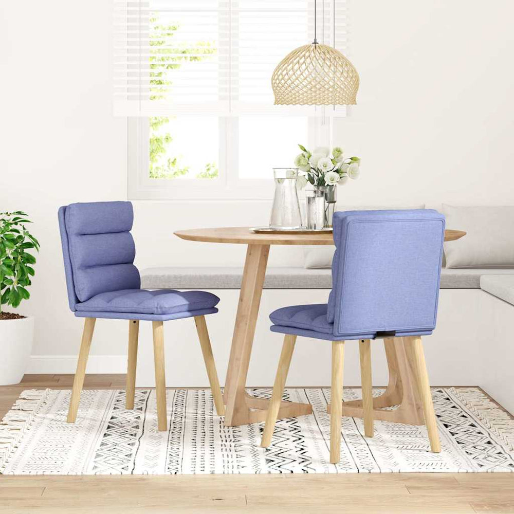 Esszimmerstühle 2er Set Jeansblau