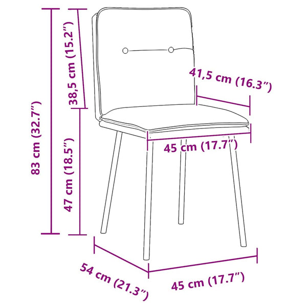 Gelbe Samt Esszimmerstühle, 2er-Set