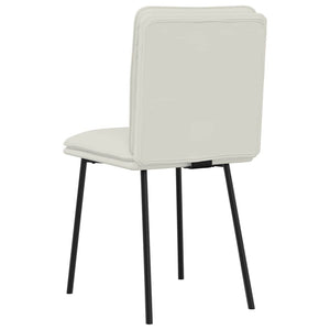 vidaXL Dining Chairs 2 pcs Cream Velvet