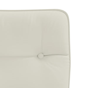 vidaXL Dining Chairs 2 pcs Cream Velvet