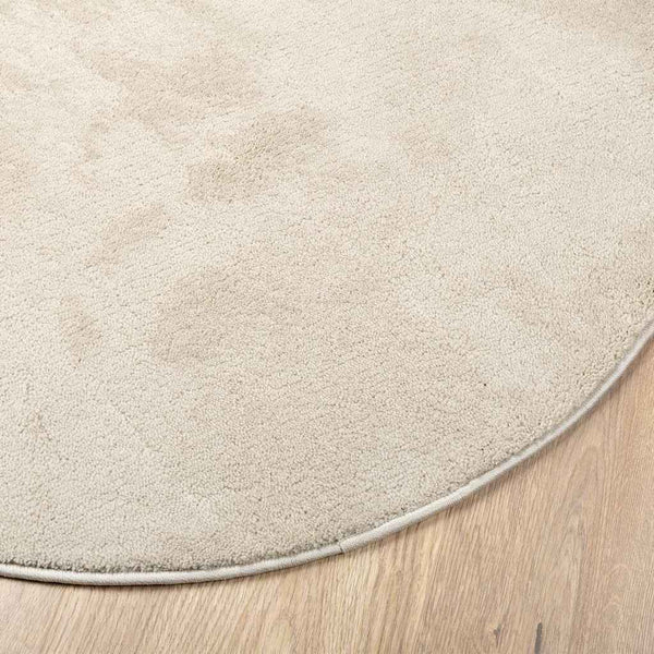 Beige Ovaler Teppich 80x150 cm