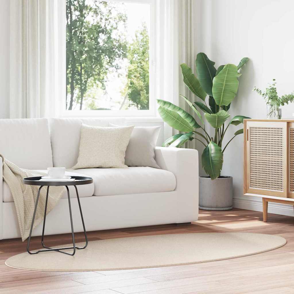 Ovaler Teppich HUARTE Beige 120x170 cm