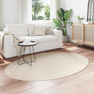 Ovaler Teppich HUARTE Beige 140x200 cm