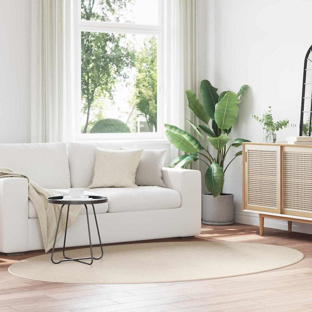 Ovaler Teppich HUARTE Beige 160x230 cm