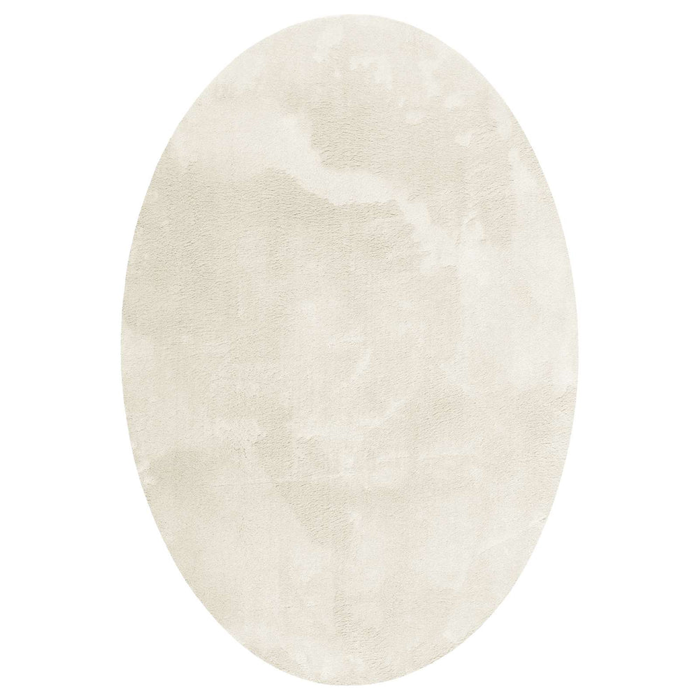Ovaler Teppich Creme 120x170 cm