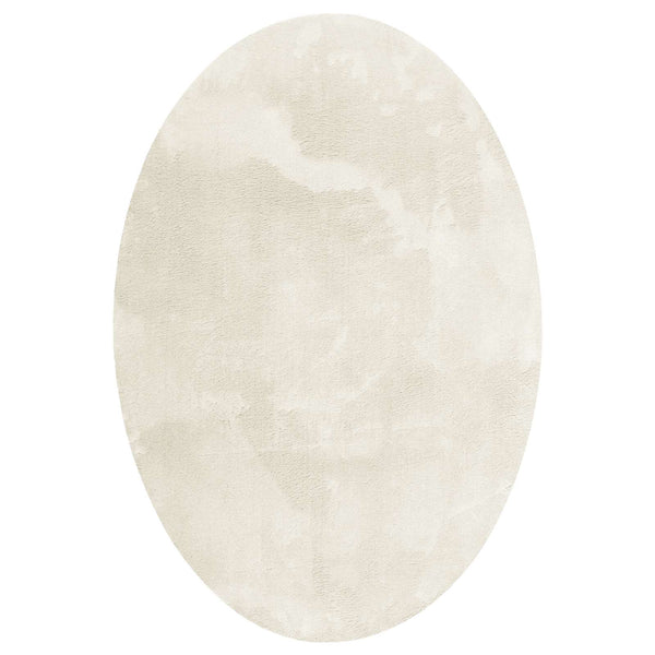 Ovaler Teppich Creme 120x170 cm
