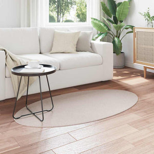 Ovaler Teppich HUARTE Sand 80x150 cm