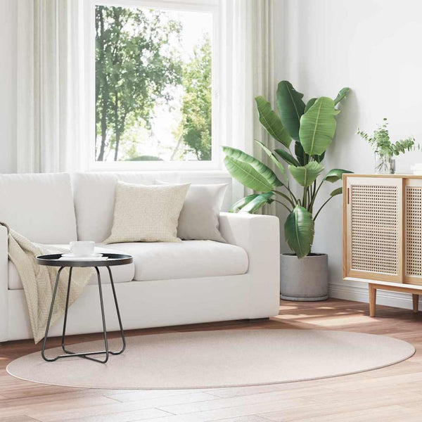 Ovaler Teppich HUARTE Sand 120x170 cm