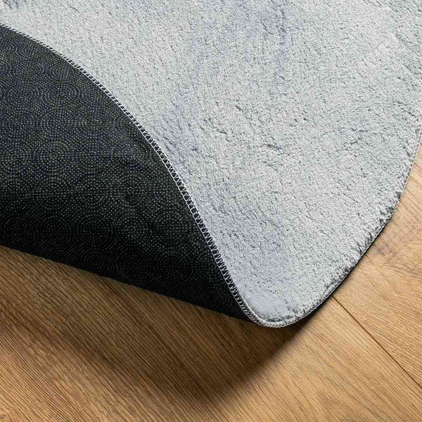 Ovaler Teppich HUARTE Grau 100x200 cm