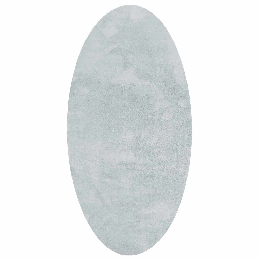 Ovaler Teppich HUARTE Grau 100x200 cm