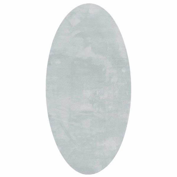 Ovaler Teppich HUARTE Grau 100x200 cm