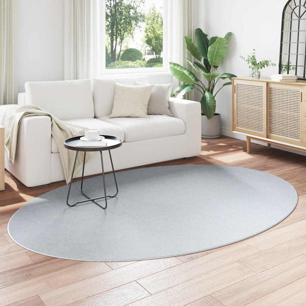 Ovaler Teppich HUARTE Grau 160x230cm