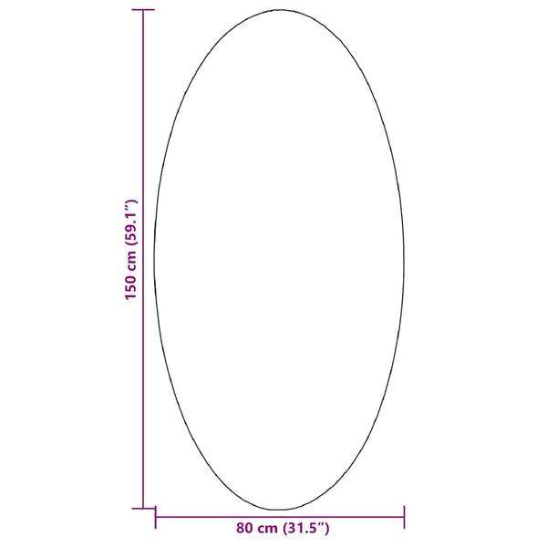 Schwarzer Teppich Oval HUARTE 80x150 cm