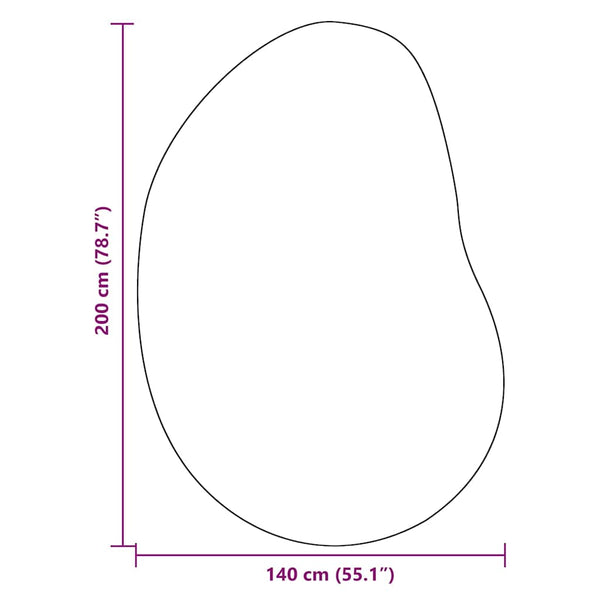 Grauer Teppich HUARTE 140x200 cm