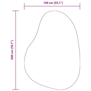 Anthrazit Teppich HUARTE 140x200 cm