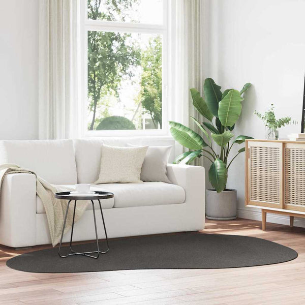 Anthrazit Teppich 160 x 230 cm Polyester