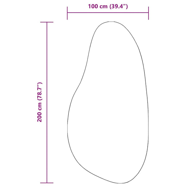 Creme Teppich 100 x 200 cm Polyester
