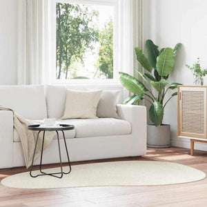 Creme Teppich 140x200 cm Polyester