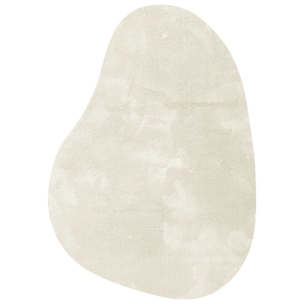 Creme Teppich 140x200 cm Polyester