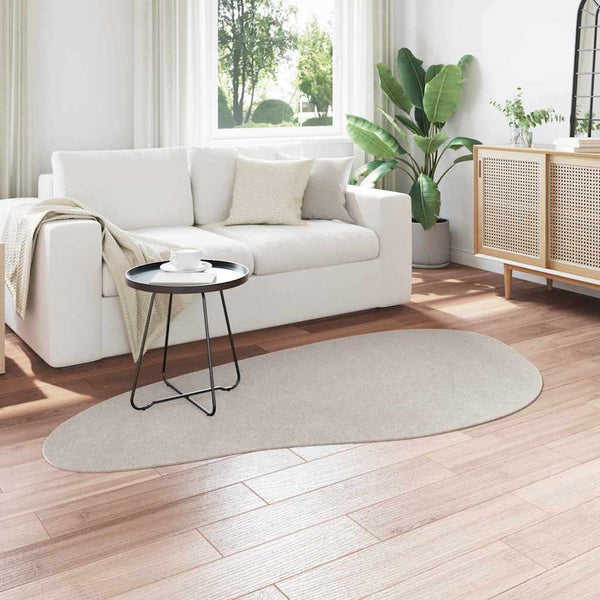 Sandfarbener Teppich HUARTE, 100 x 200 cm